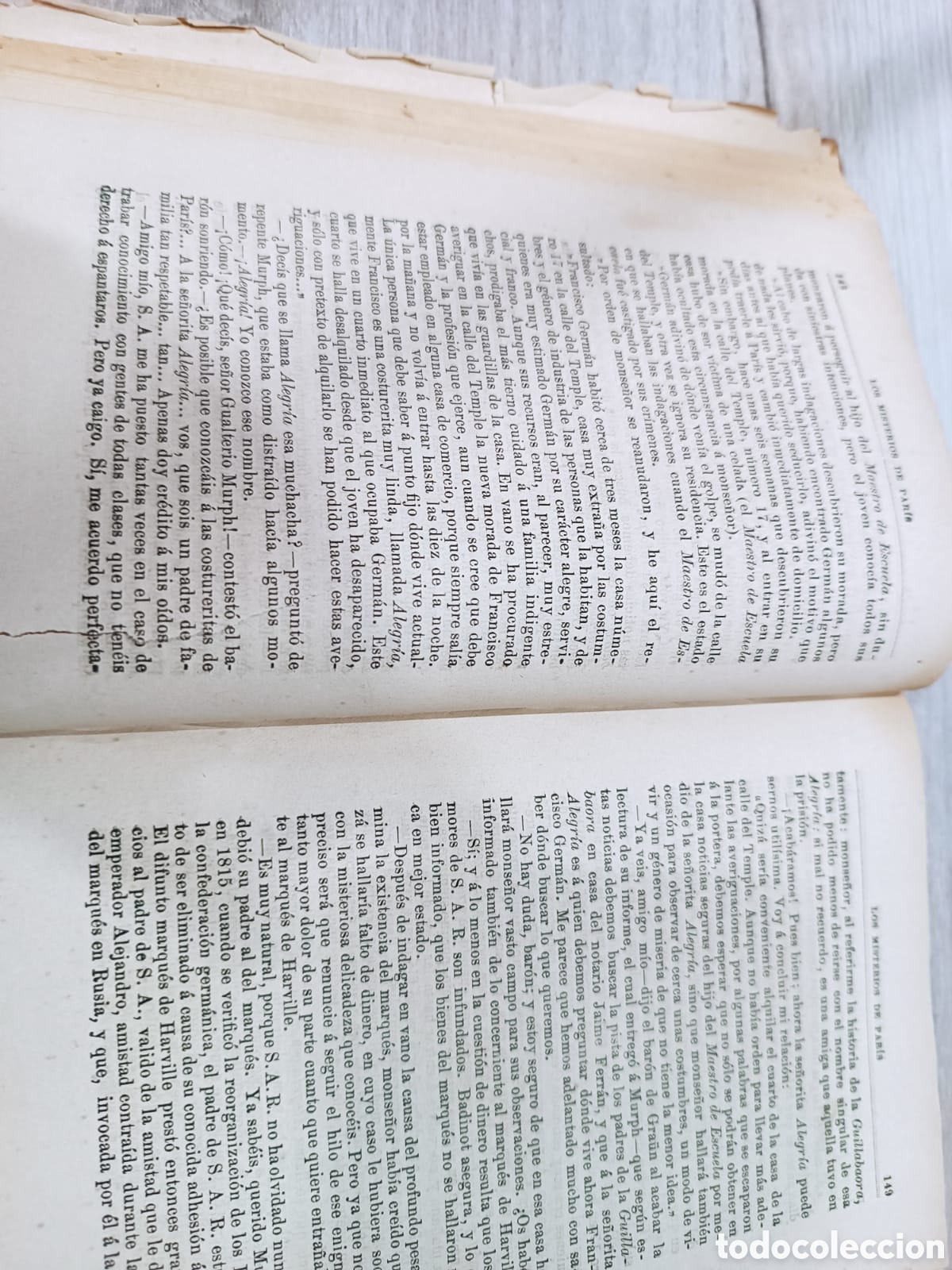 Libros antiguos: Los Misterios de Par&iacute;s, Eugenio Sue - Foto 5