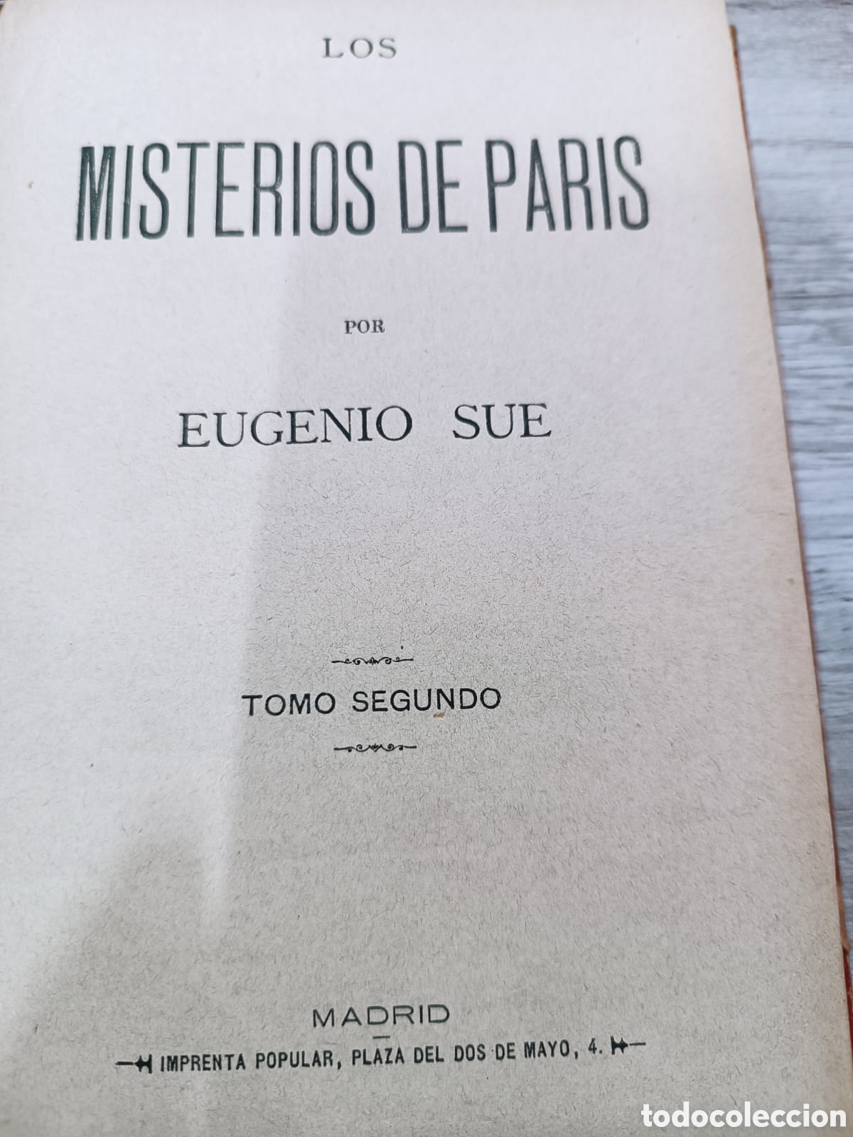 Libros antiguos: Los Misterios de Par&iacute;s, Eugenio Sue - Foto 6