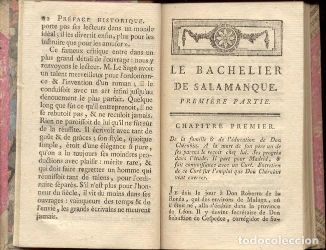 Libros antiguos: LE SAGE - BACHELIER de SALAMANQUE &ndash; A&ntilde;o 1793 - Foto 4