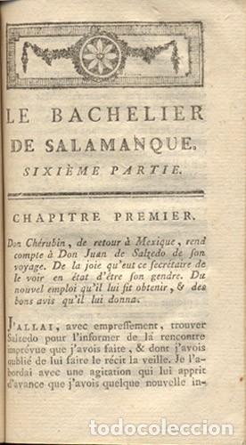 Libros antiguos: LE SAGE - BACHELIER de SALAMANQUE &ndash; A&ntilde;o 1793 - Foto 7