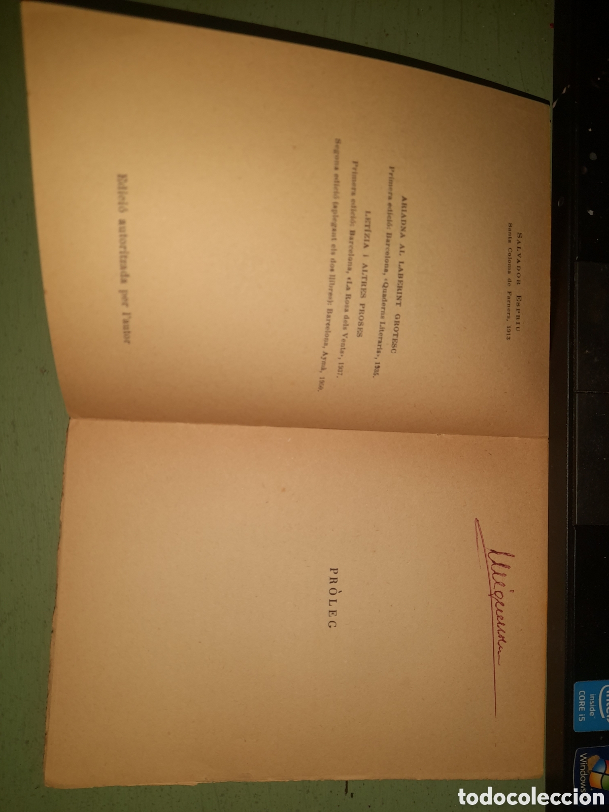 Libros antiguos: Libro con se&ntilde;ales del paso del tiempo - Foto 5