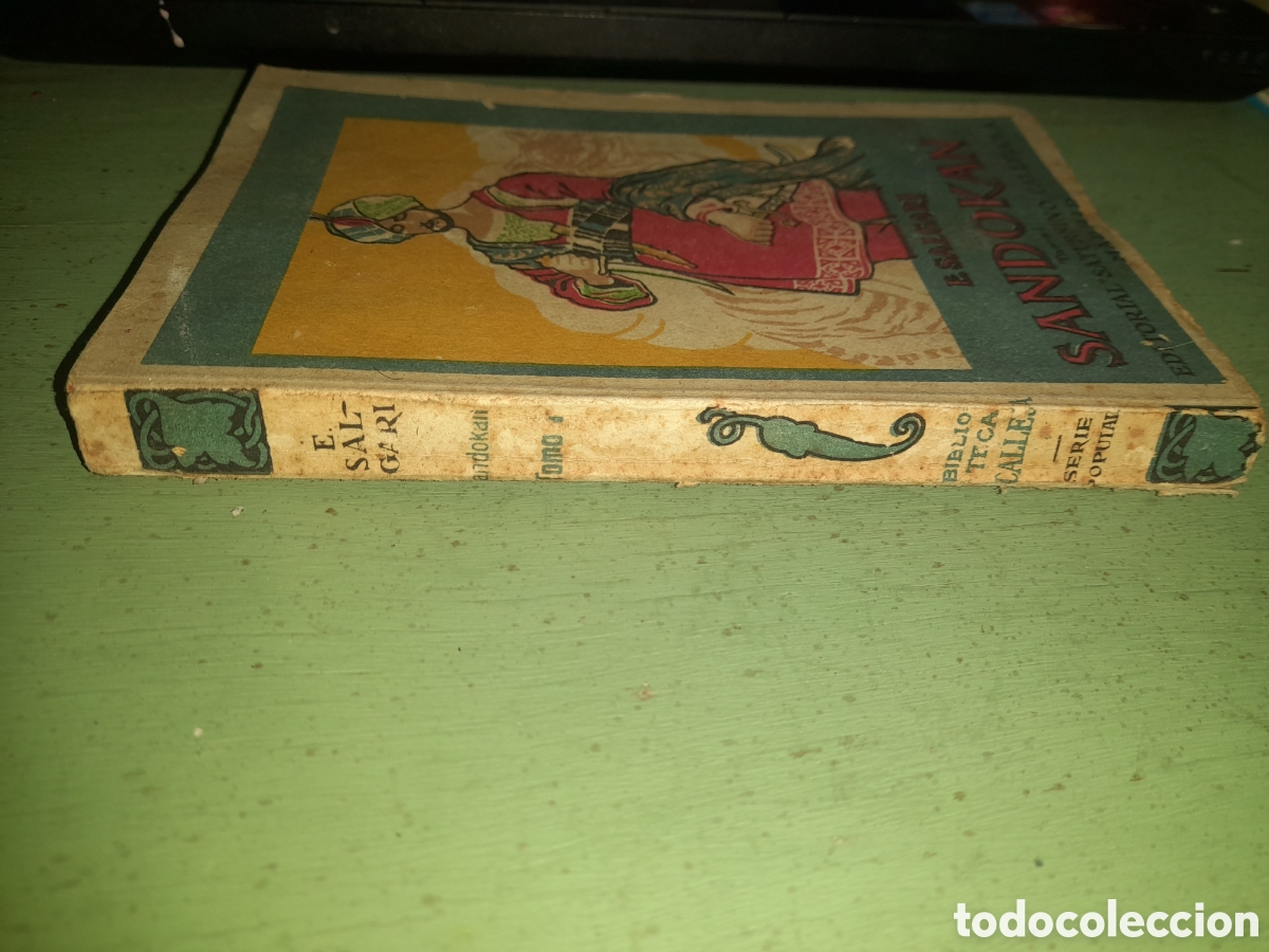 Libros antiguos: Sandokan libro con se&ntilde;ales del paso del tiempo - Foto 2