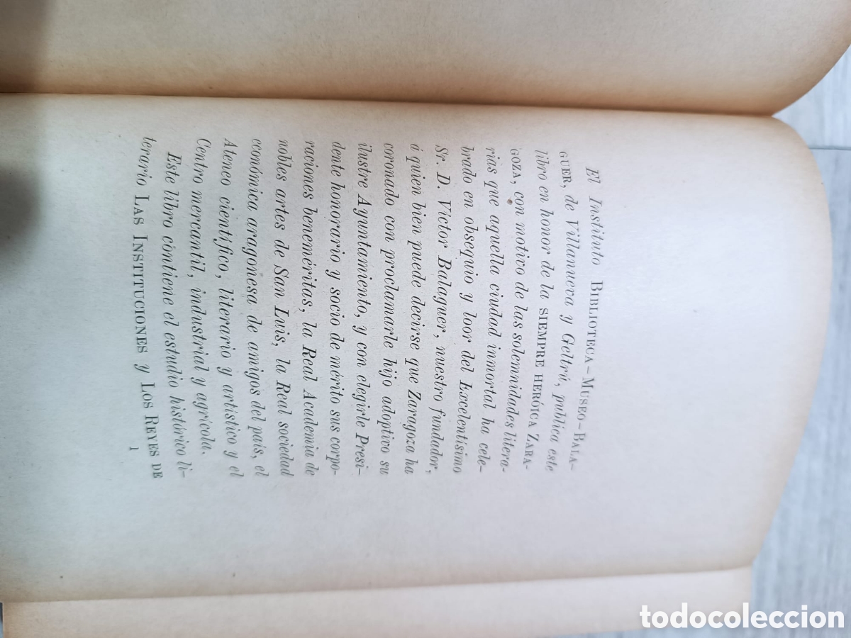 Libros antiguos: Instituciones y Reyes de Aragon - Foto 3