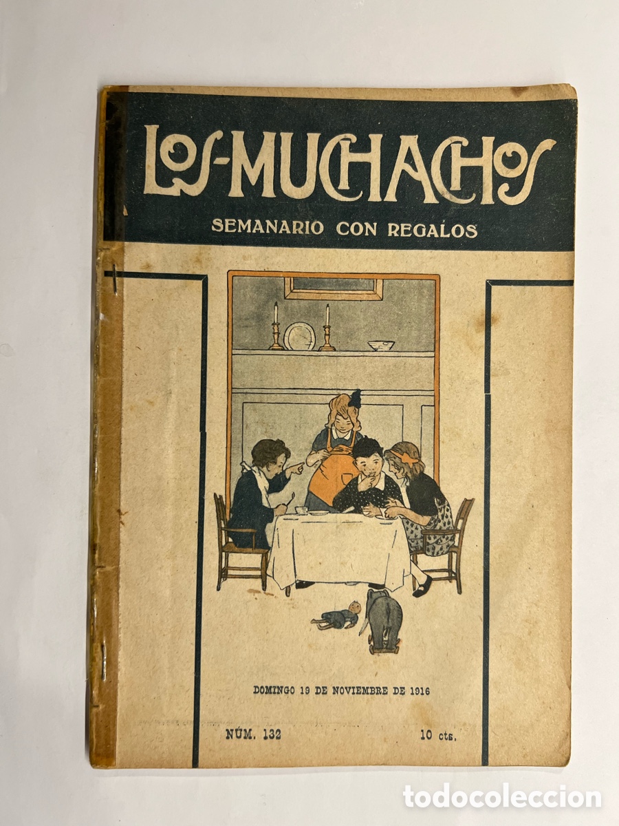 Libri antichi: LOS MUCHACHOS. SEMANARIO CON REGALOS No.132, DOMINGO 19 DE NOVIEMBRE DE 1916. Fatigada