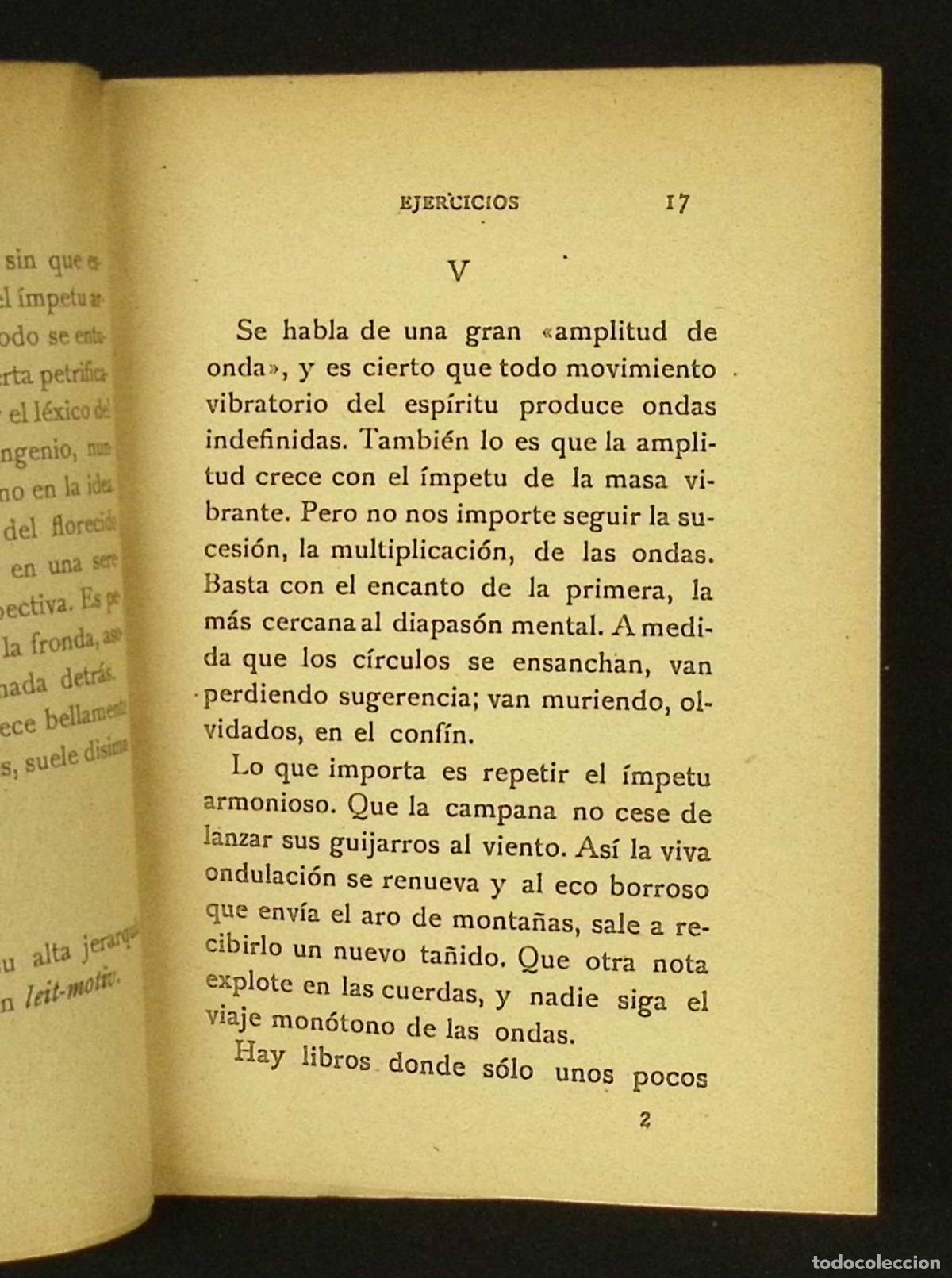 Libros antiguos: EJERCICIOS. - JARN&Eacute;S, Benjam&iacute;n. PRIMERA EDICI&Oacute;N, 1927. - Foto 3