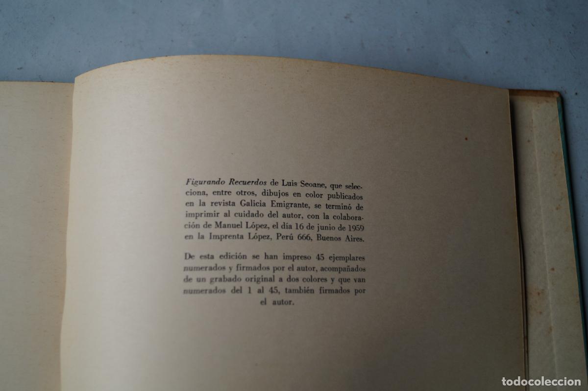Libros antiguos: FIGURANDO RECUERDOS. LUIS SEOANE - Foto 2
