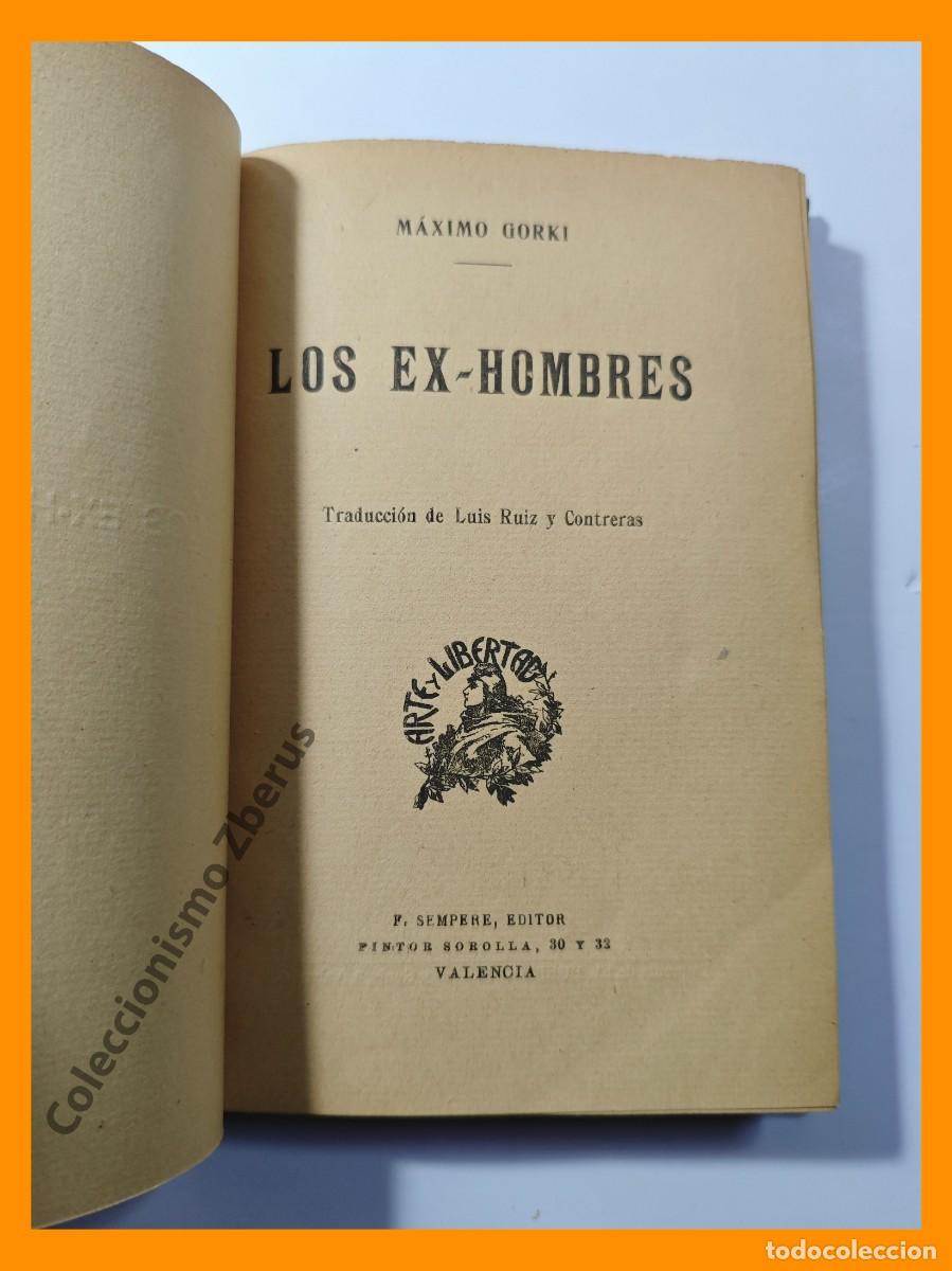Libros antiguos: Los ex-hombres. novela - Maximo Gorki - Foto 3