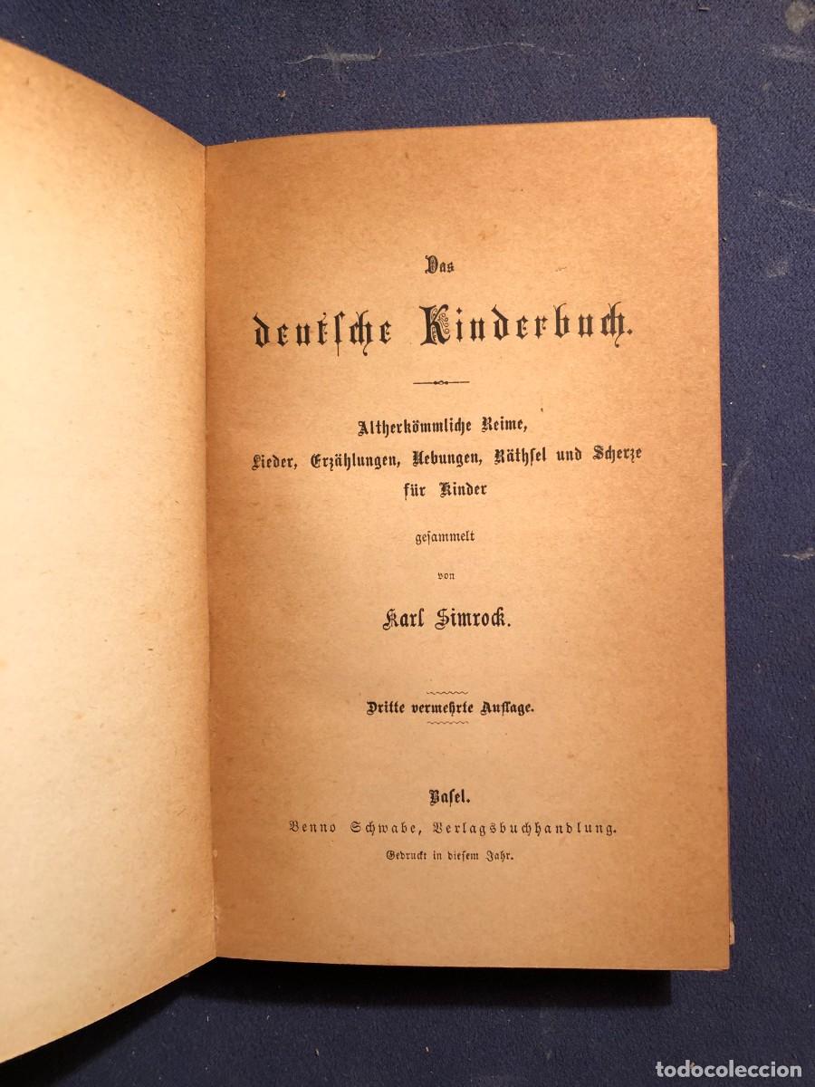 Libros antiguos: KARL SIMROCK: - DAS DEUTSCHE KINDERBUCH - (BASEL, 1879) - Foto 2