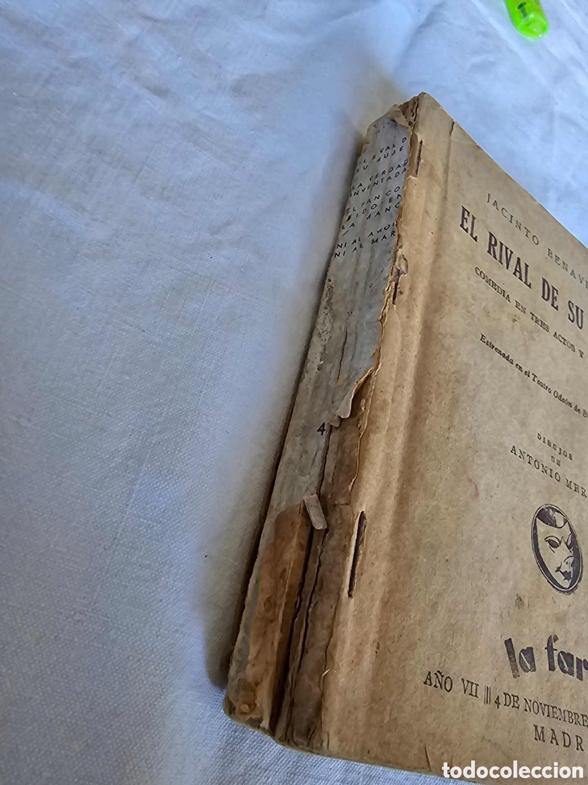 Libros antiguos: EL RIVAL DE SU MUJER ,JACINTO BENVENTE ,1&ordf; EDICION 1933 - Foto 2
