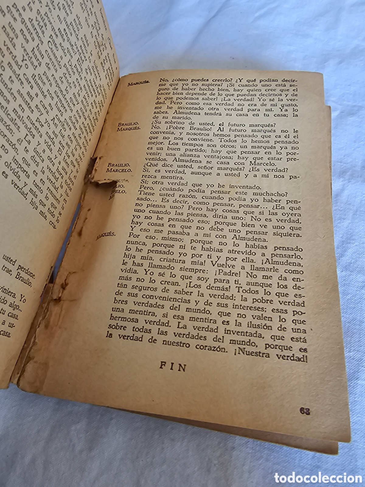Libros antiguos: EL RIVAL DE SU MUJER ,JACINTO BENVENTE ,1&ordf; EDICION 1933 - Foto 4