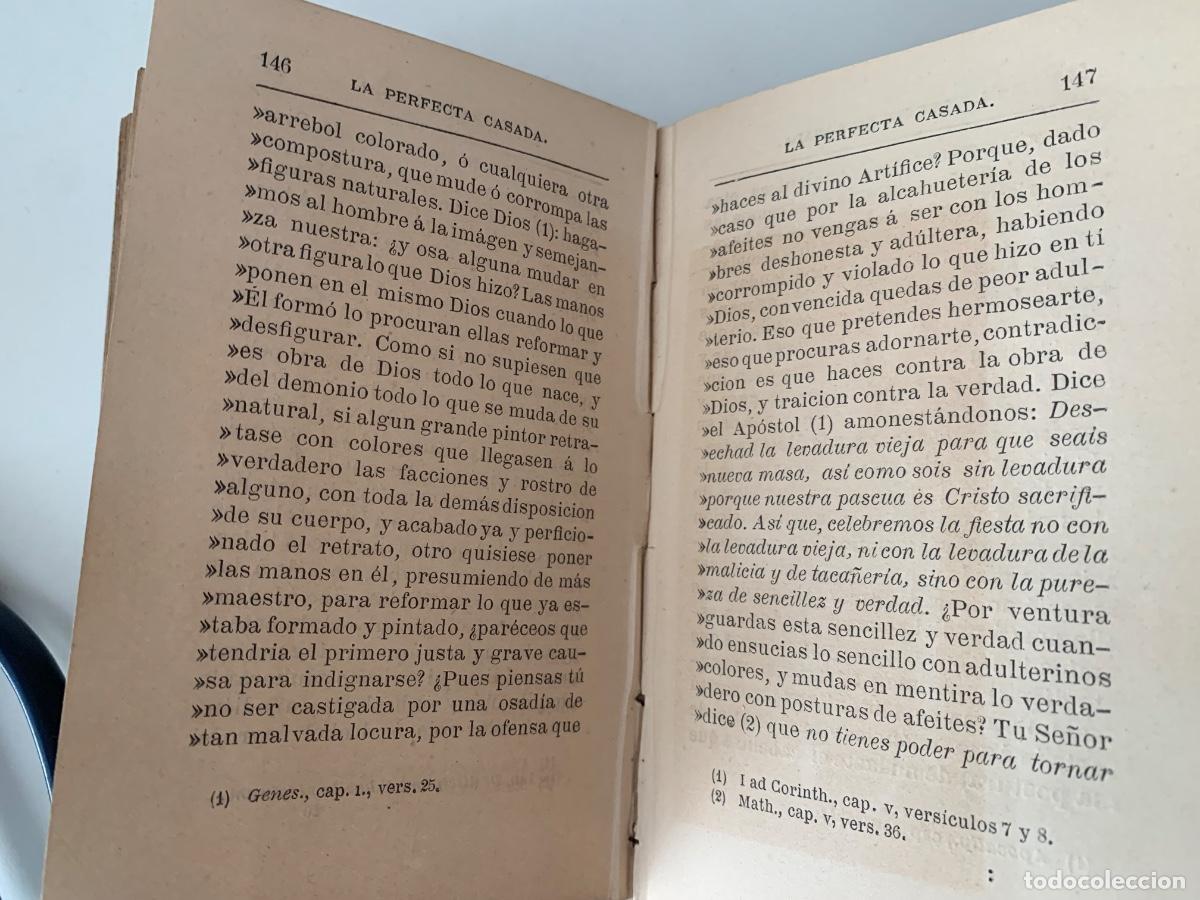 Libros antiguos: La perfecta casada a&ntilde;o 1878 (Bols 3) - Foto 2