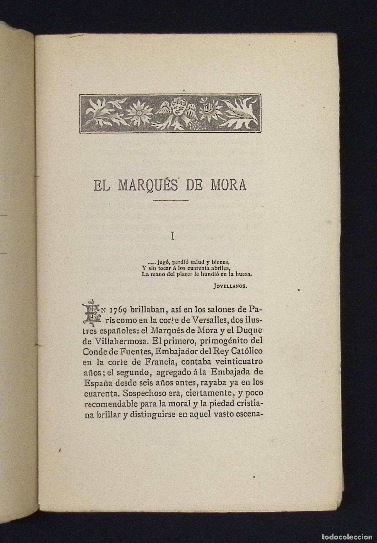 Libros antiguos: EL MARQU&Eacute;S DE MORA. - COLOMA, Luis. - Foto 3