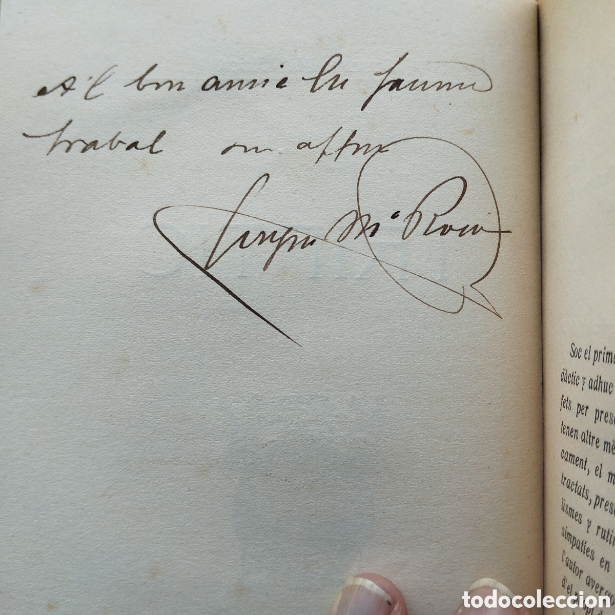 Libros antiguos: JOSEPH MARIA ROCA TR&Iacute;PTIC DEDICAT&Ograve;RIA AUTOGRAFA A FRANCESC TRABAL 1913 - Foto 1