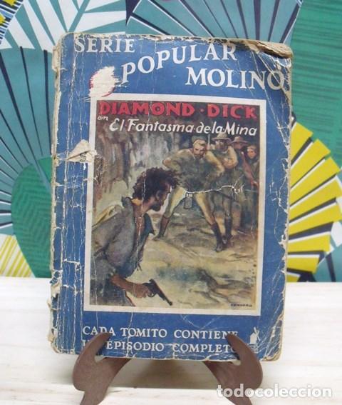 Libri antichi: Libro Diamon Dick en el Fantasma de la Mina - Serie Popular Molino 1935