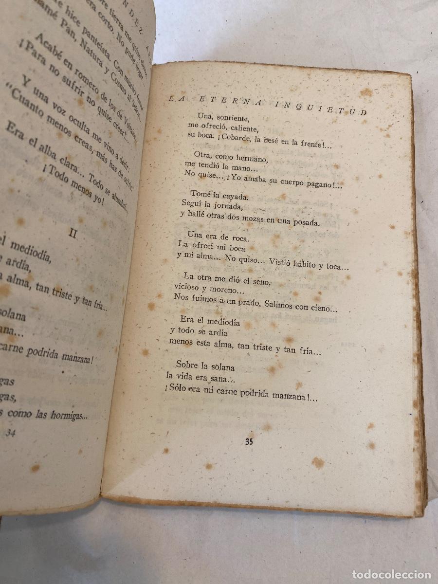Libros antiguos: LA ETERNA INQUIETUD. LUIS FERNANDEZ ARDAVIN. 1922 - Foto 3