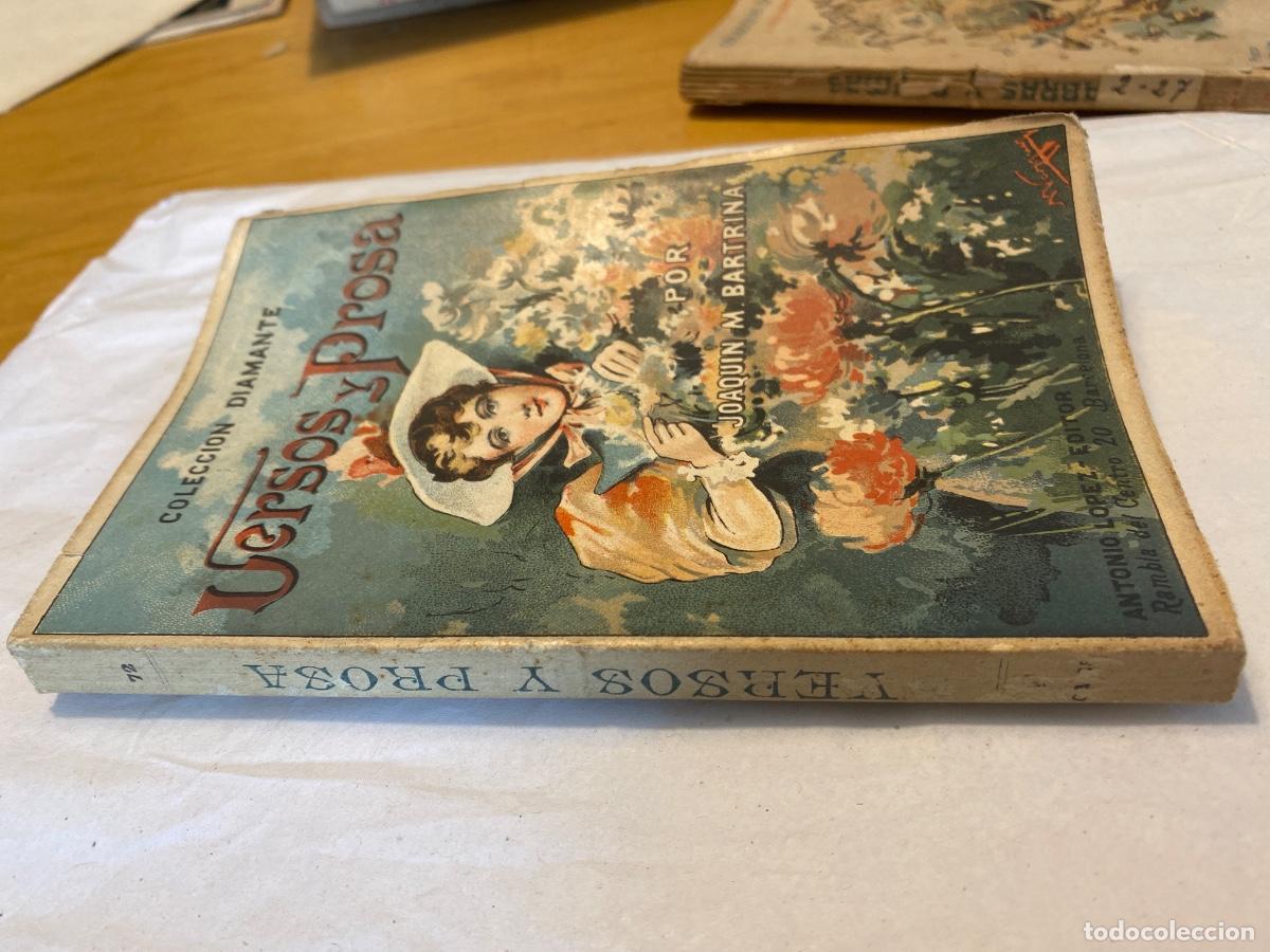 Libros antiguos: VERSOS Y PROSA . JOAQUIN BARTRINA . COLECCION DIAMANTE. - Foto 6