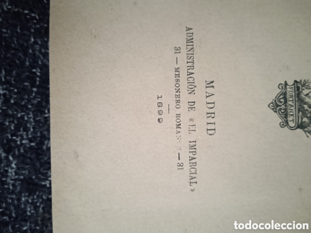 Libros antiguos: LA VIUDA DE CHAPARRO. / LUIS TABOADA. 1899. - Foto 3