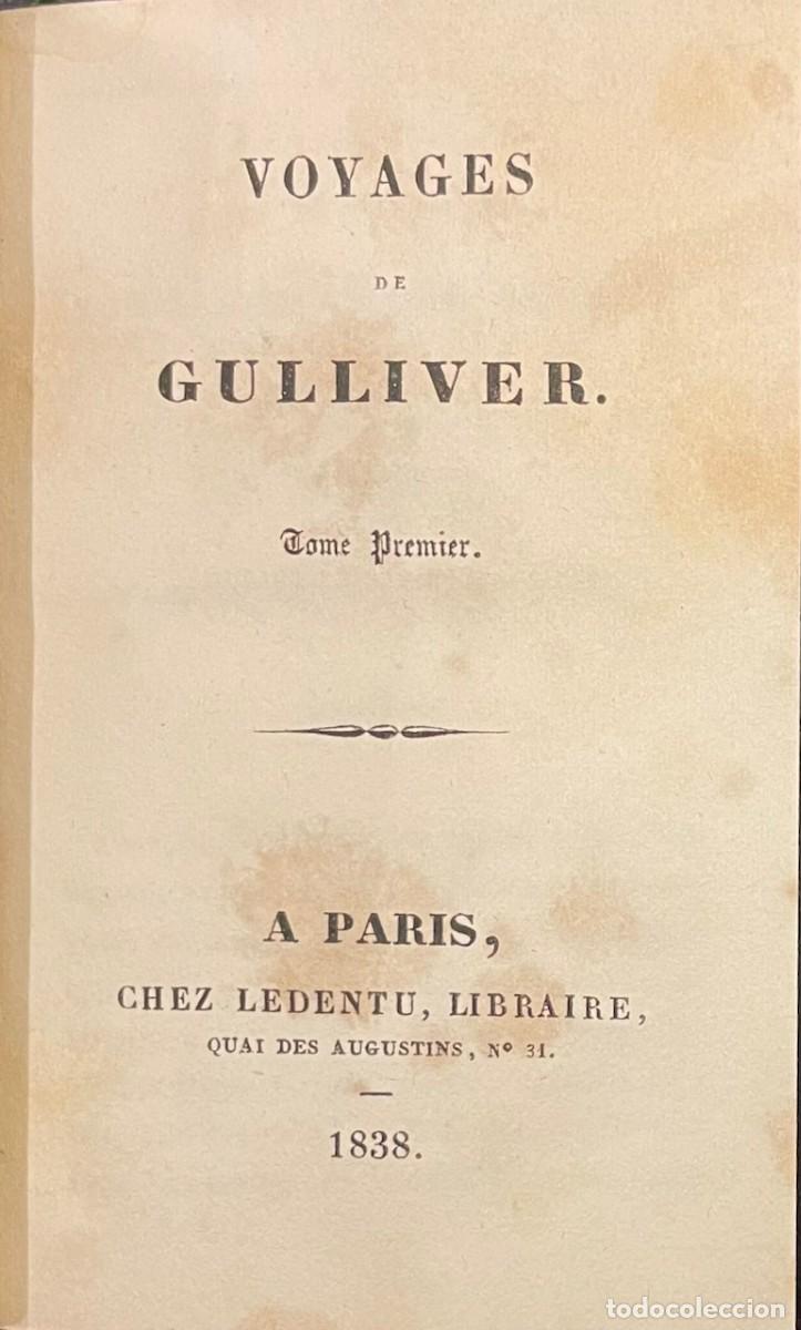 Libros antiguos: Voyages de Gulliver - J. Swift - Foto 2