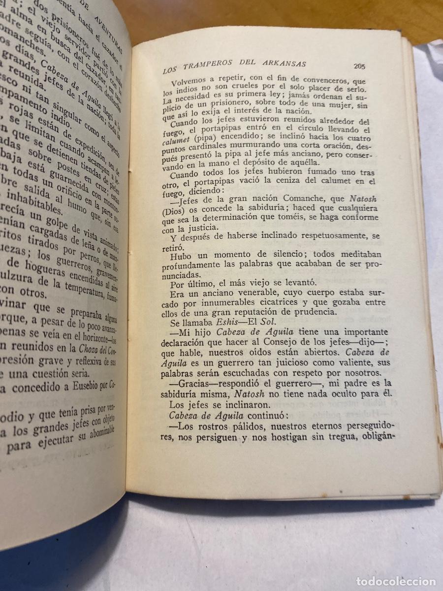 Libros antiguos: LOS TRAMPEROS DEL ARKANSAS GUSTAVO AIMARD. 1920 - Foto 4