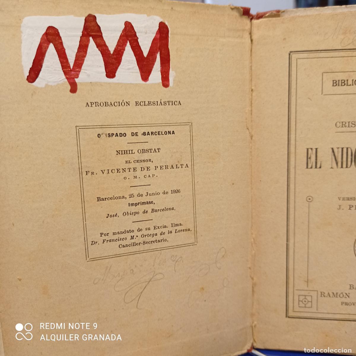 Libros antiguos: BIBLIOTECA SELECTA 53 - SOPENA - EL NIDO DEL PAJARO - CRISTOBAL SCHMID - Foto 2
