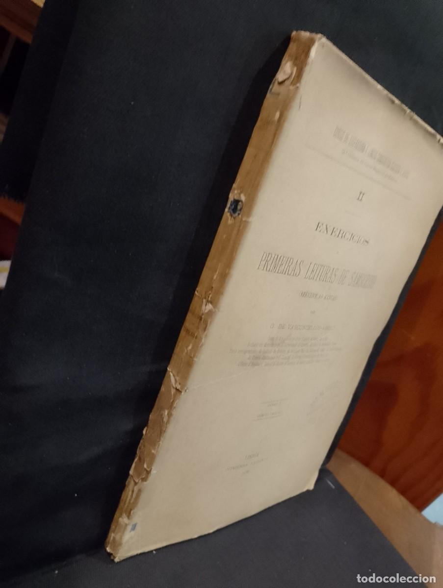 Libros antiguos: Exerc&iacute;cios e primeiras Leituras de S&acirc;nscrito 1889 - Foto 3