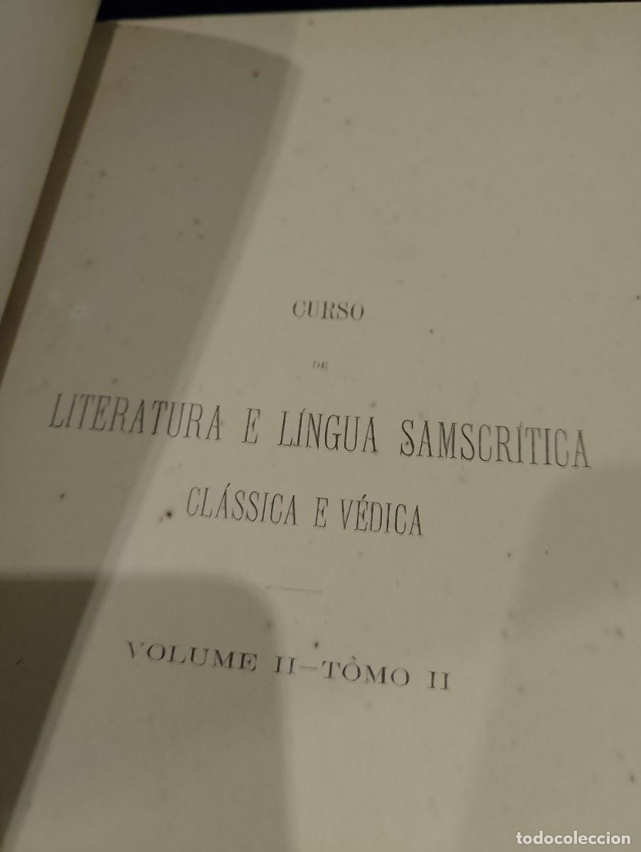 Libros antiguos: Exerc&iacute;cios e primeiras Leituras de S&acirc;nscrito 1898 - Foto 4