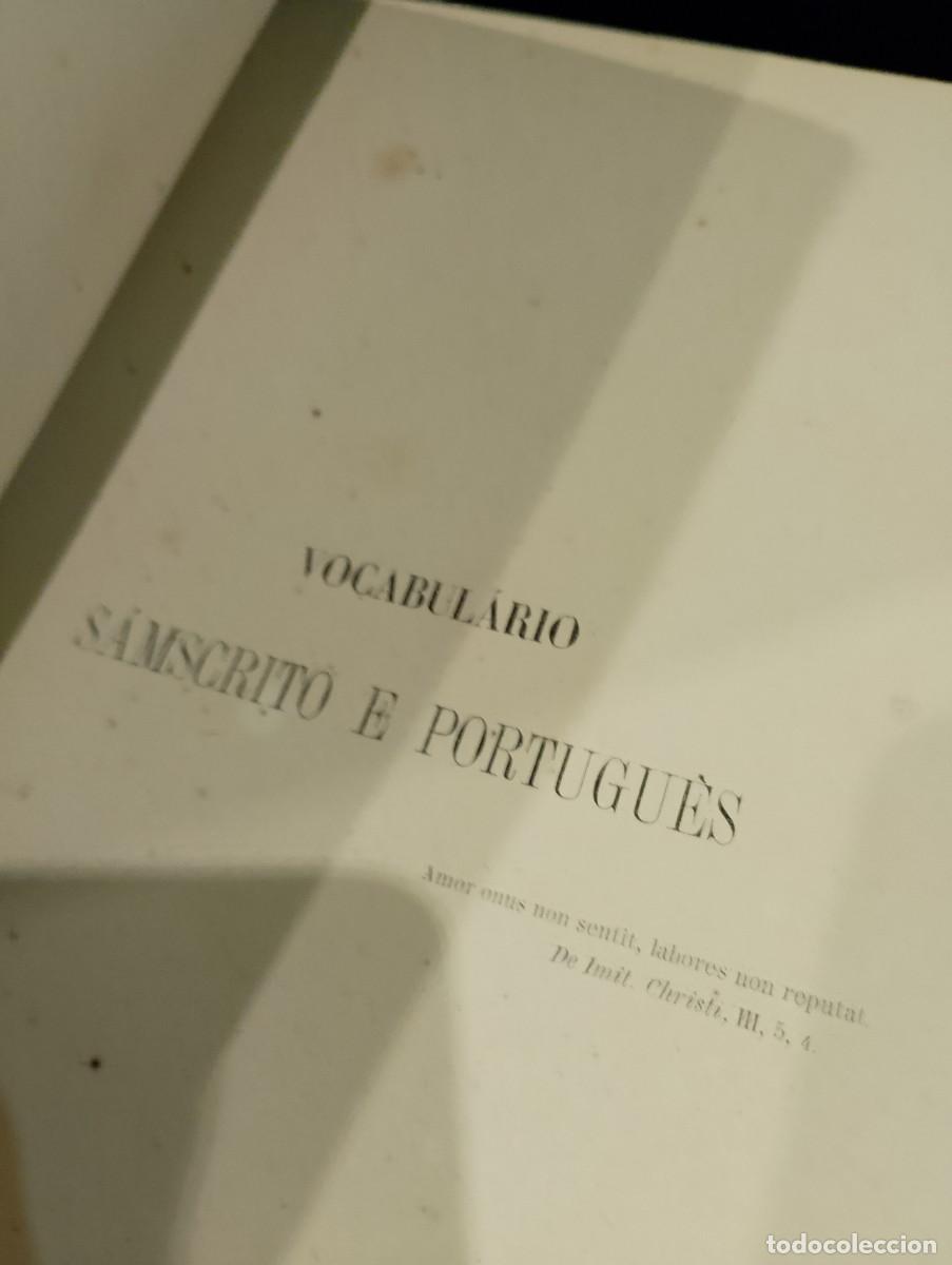 Libros antiguos: Exerc&iacute;cios e primeiras Leituras de S&acirc;nscrito 1898 - Foto 5