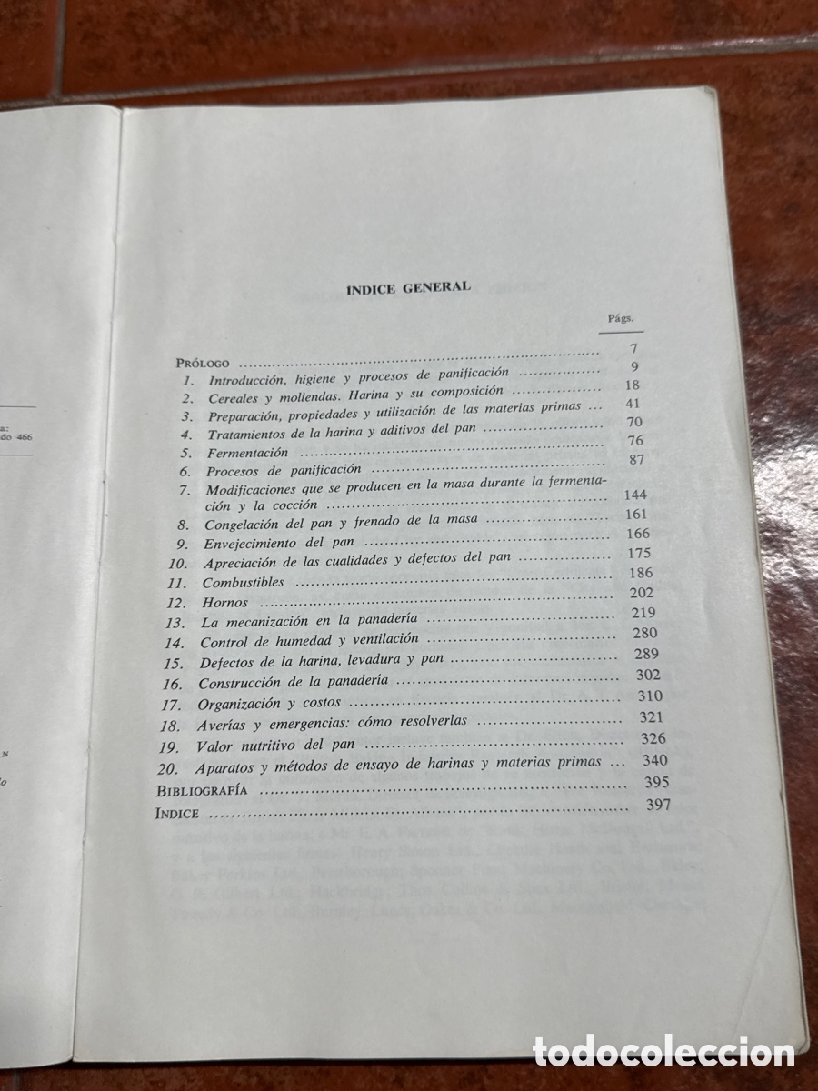 Libros antiguos: Fabricaci&oacute;n de pan antiguo libro - Foto 3