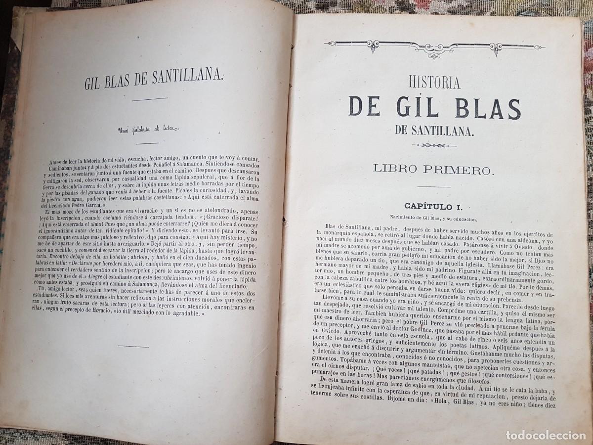Libros antiguos: Historia de Gil Blas. Luis Tasso 1874 - Foto 7