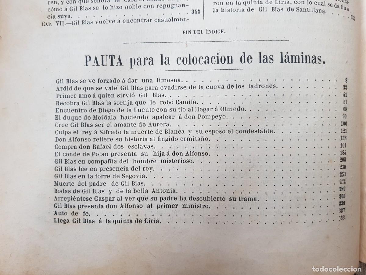 Libros antiguos: Historia de Gil Blas. Luis Tasso 1874 - Foto 8