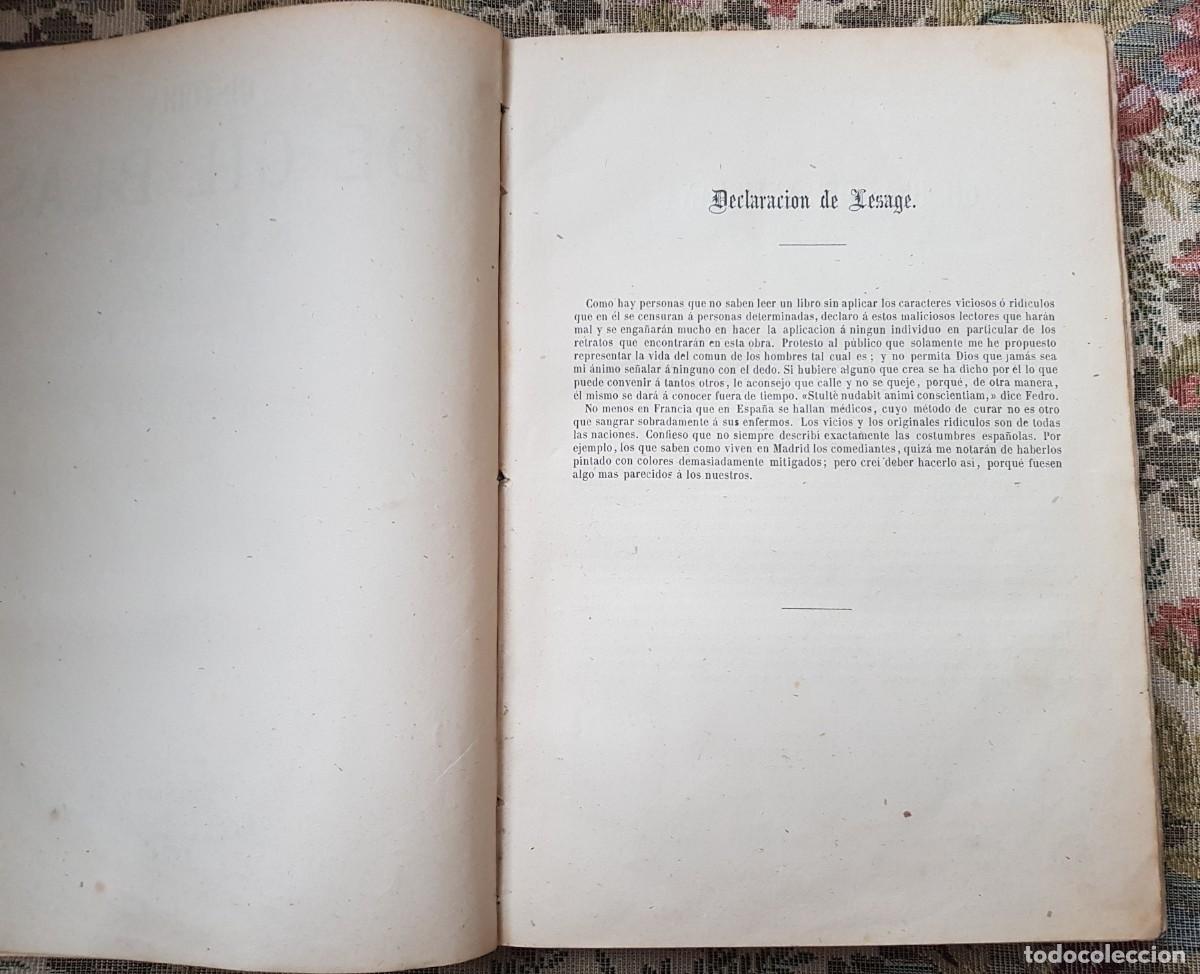 Libros antiguos: Historia de Gil Blas. Luis Tasso 1874 - Foto 11