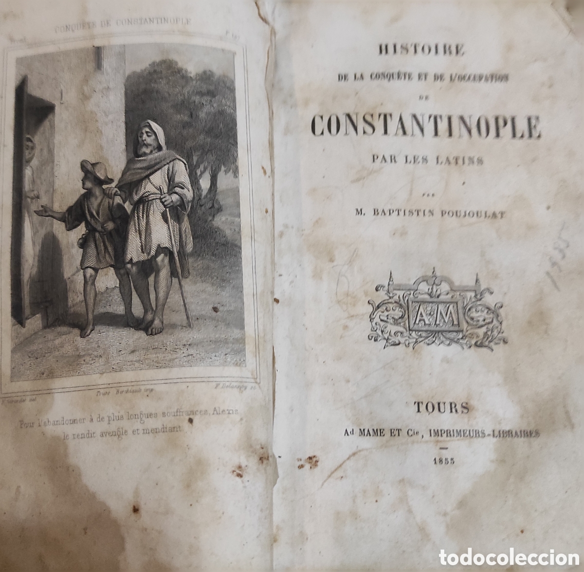 Libros antiguos: Historia de locupacio y conquesta de constantinoble - Foto 1