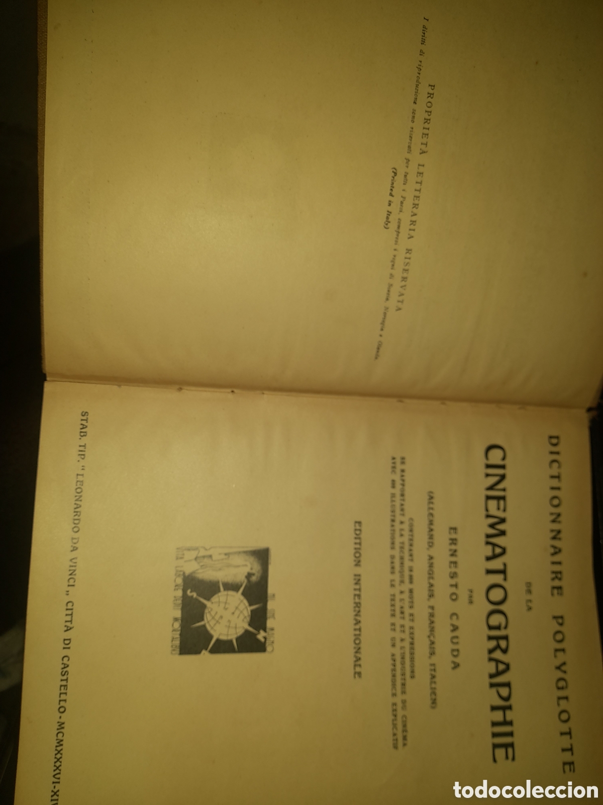 Libros antiguos: Diccionario del cinemat&oacute;grafo en 4 idiomas - Foto 7