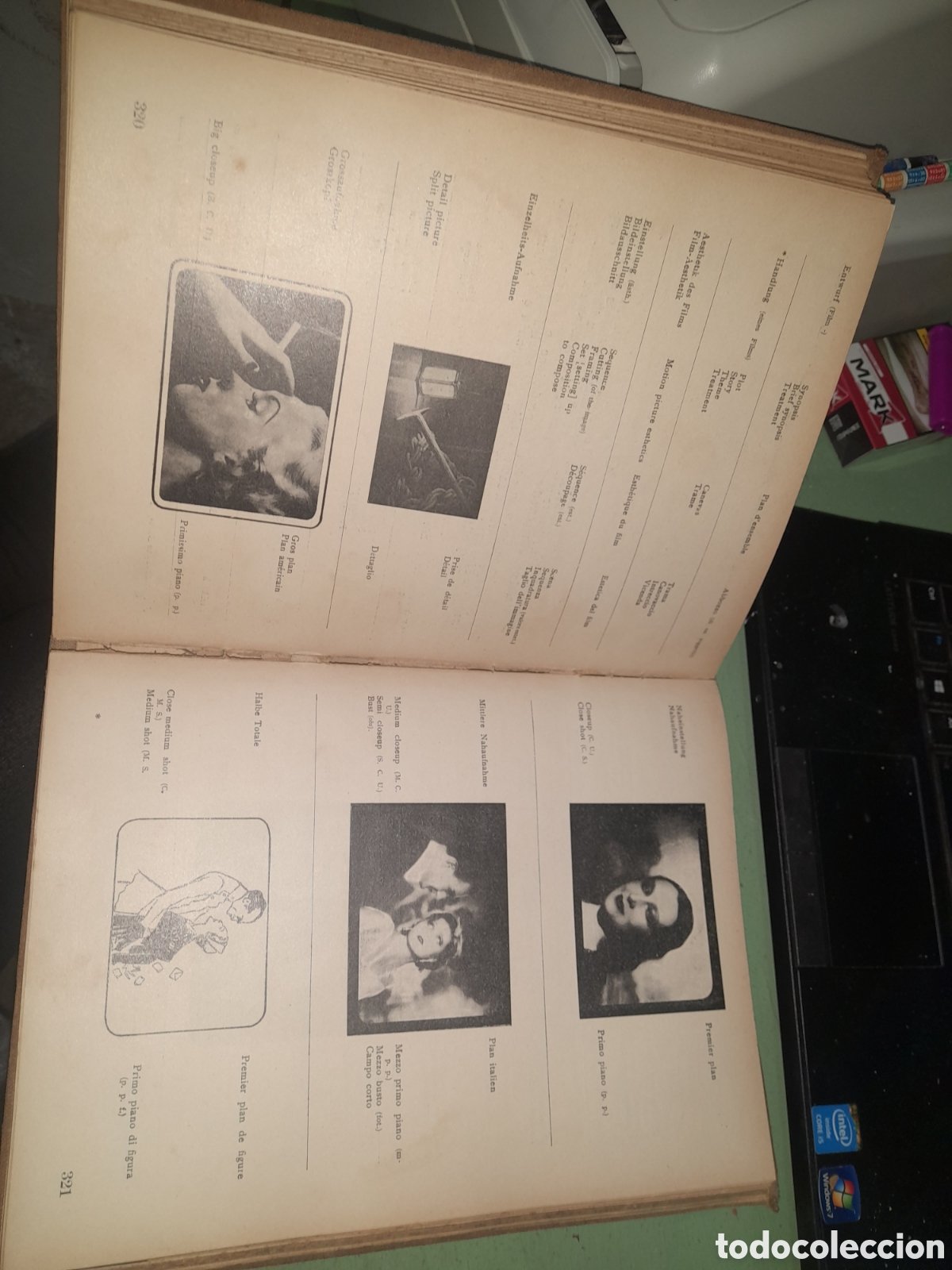 Libros antiguos: Diccionario del cinemat&oacute;grafo en 4 idiomas - Foto 11