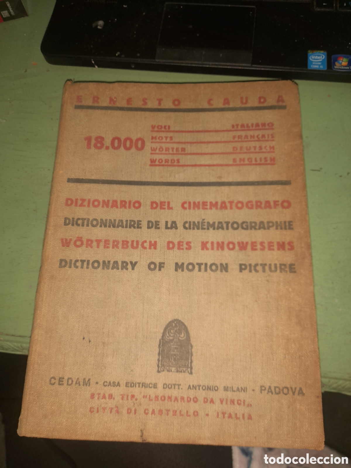 Libros antiguos: Diccionario del cinemat&oacute;grafo en 4 idiomas - Foto 1