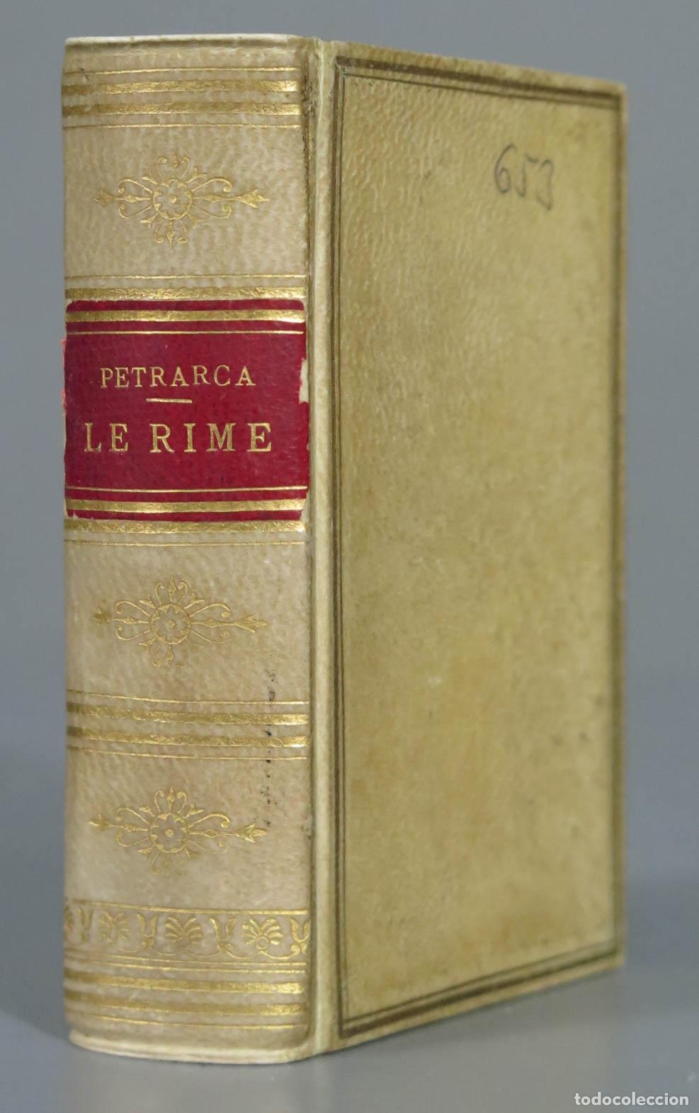 Libros antiguos: Le Rime Petrarca 1877 - Foto 1