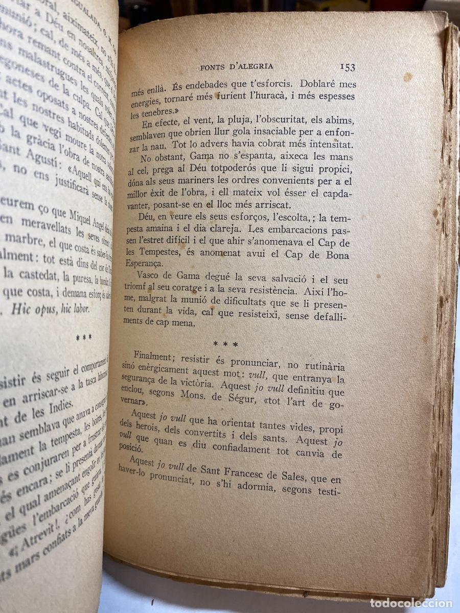 Libros antiguos: FONTS DALEGRIA. FR BRU DIGUALDA 1931 - Foto 5