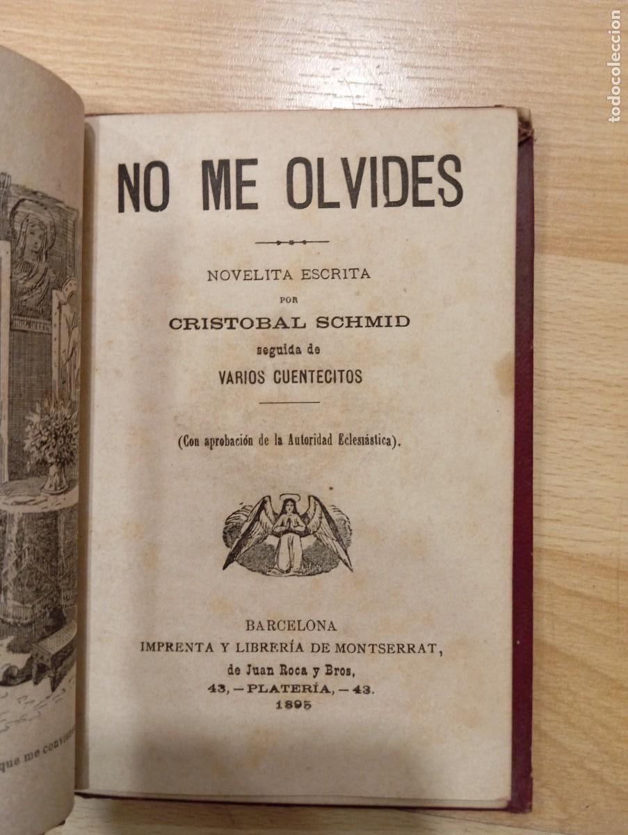 Libros antiguos: No me olvides. Cristobal Schmid. 1895 - Foto 2