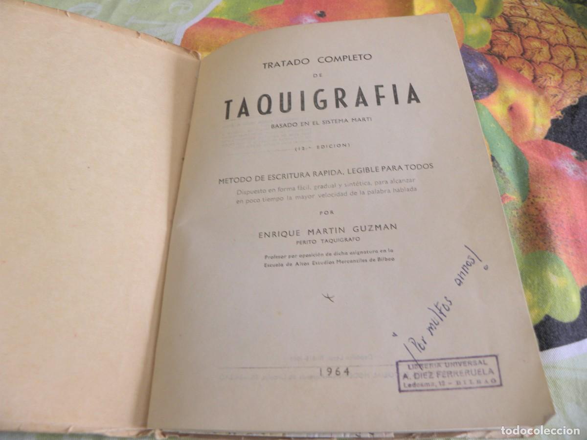 Libros antiguos: TRATADO DE TAQUIGRAFIA - E MARTIN GUZMAN - Foto 2