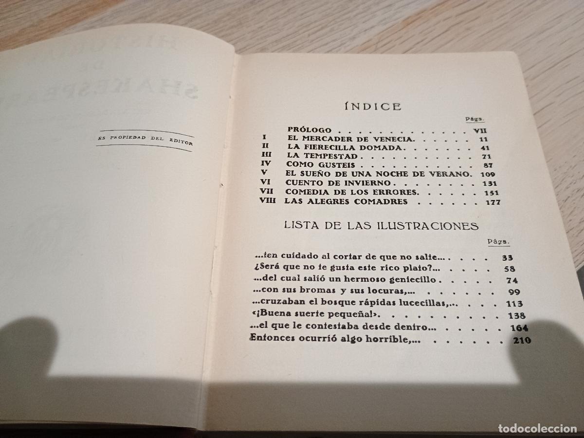 Libros antiguos: HISTORIAS DE SHAKESPEARE COLECCION ARALUCE 1927 - Foto 3