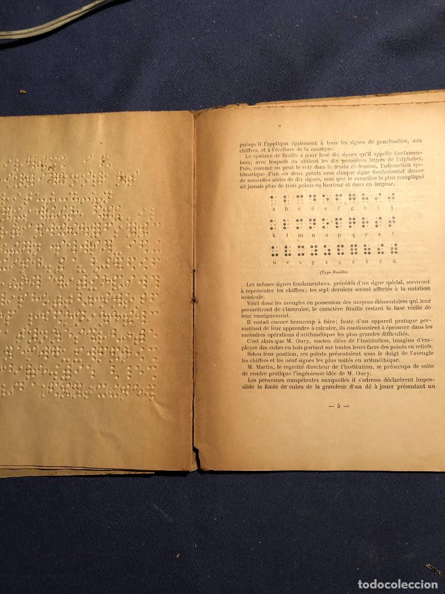 Libros antiguos: G. PEIGNOT: - LA TYPOGRAPHIE DES AVEUGLES - (1900) - Foto 2