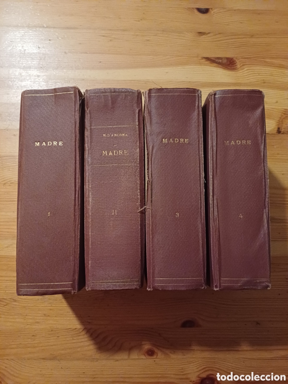 Libros antiguos: Madre novela obra de Mario dAncona completa en 4 tomos - Foto 2