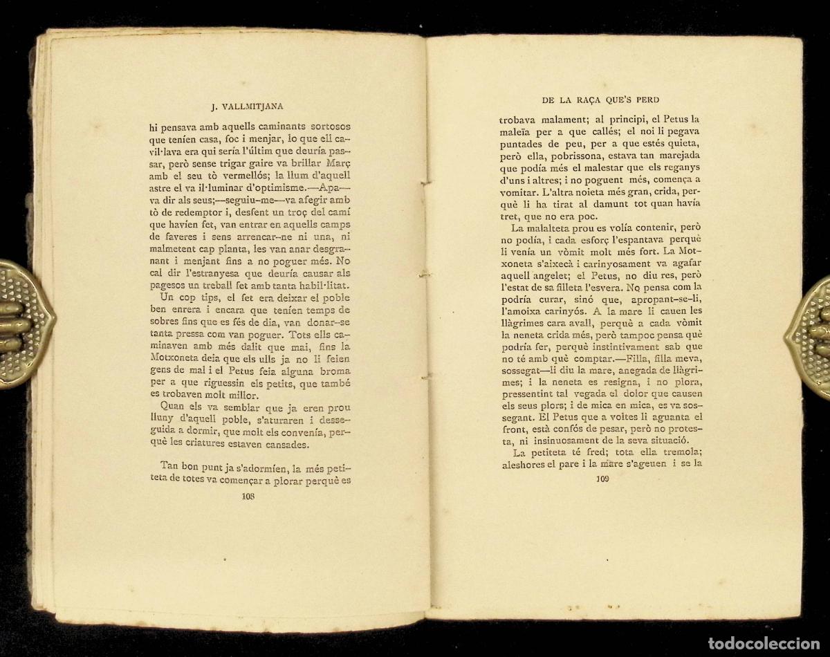 Libros antiguos: DE LA RA&Ccedil;A QUES PERD. - VALLMITJANA, Juli. DEDICAT&Ograve;RIA AUT&Ograve;GRAFA. - Foto 6