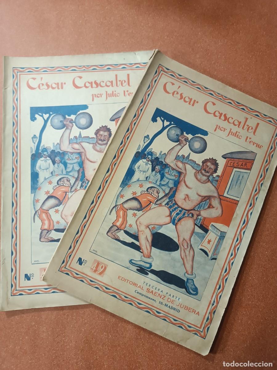 Libros antiguos: JULIO VERNE - CESAR CASCABEL - TERCERA Y CUARTA PARTE - Foto 1