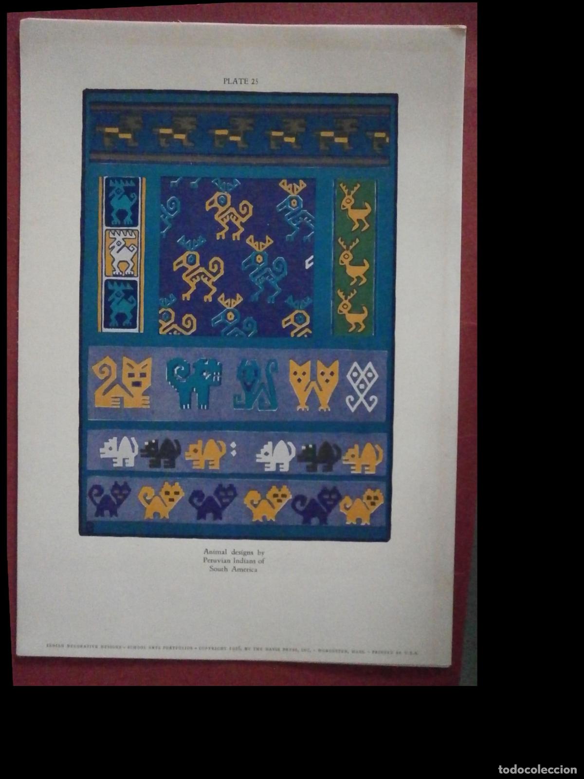 Libros antiguos: Indian Decorative Designs. Pedro J. Lemos - Foto 3