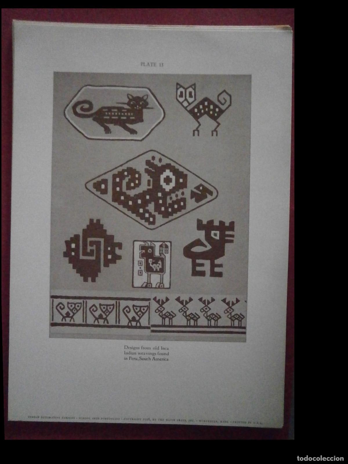 Libros antiguos: Indian Decorative Designs. Pedro J. Lemos - Foto 5