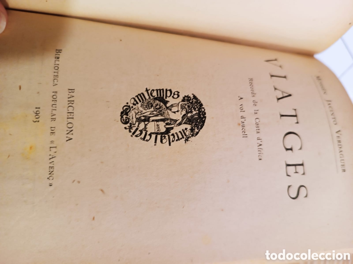 Libros antiguos: Excursiones i Viatges, Jacint Verdaguer - Foto 4