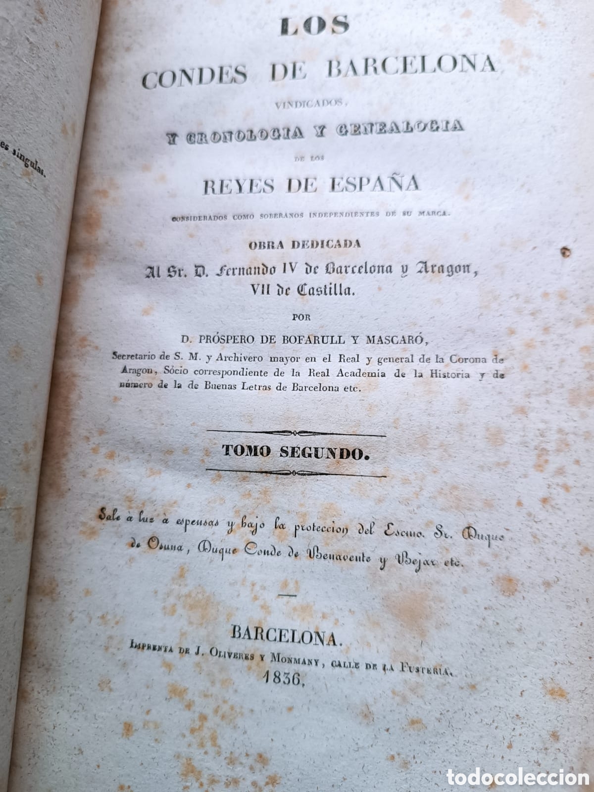 Libros antiguos: Los Condes de Barcelona Vindicados - Foto 7