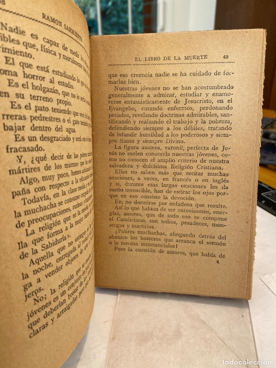 Libros antiguos: LIBRO DE LA MUERTE. CONSUELO PARA LA VIDA RAMON SARMIENTO - Foto 3