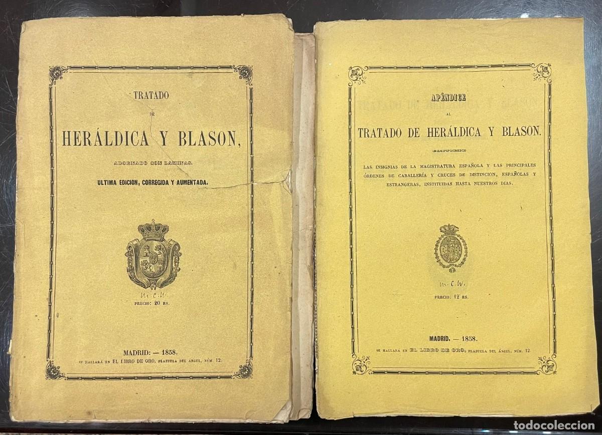 Libros antiguos: Francisco Piferrer . Tratado De Her&aacute;ldica y Blas&oacute;n - Foto 1